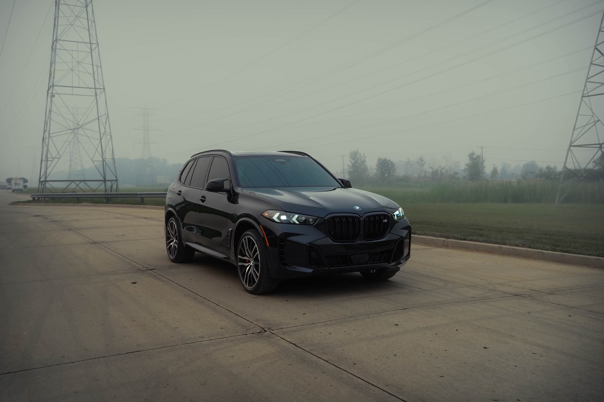 BMW X5 M side profile after ceramic coating at Diamond Detailz
