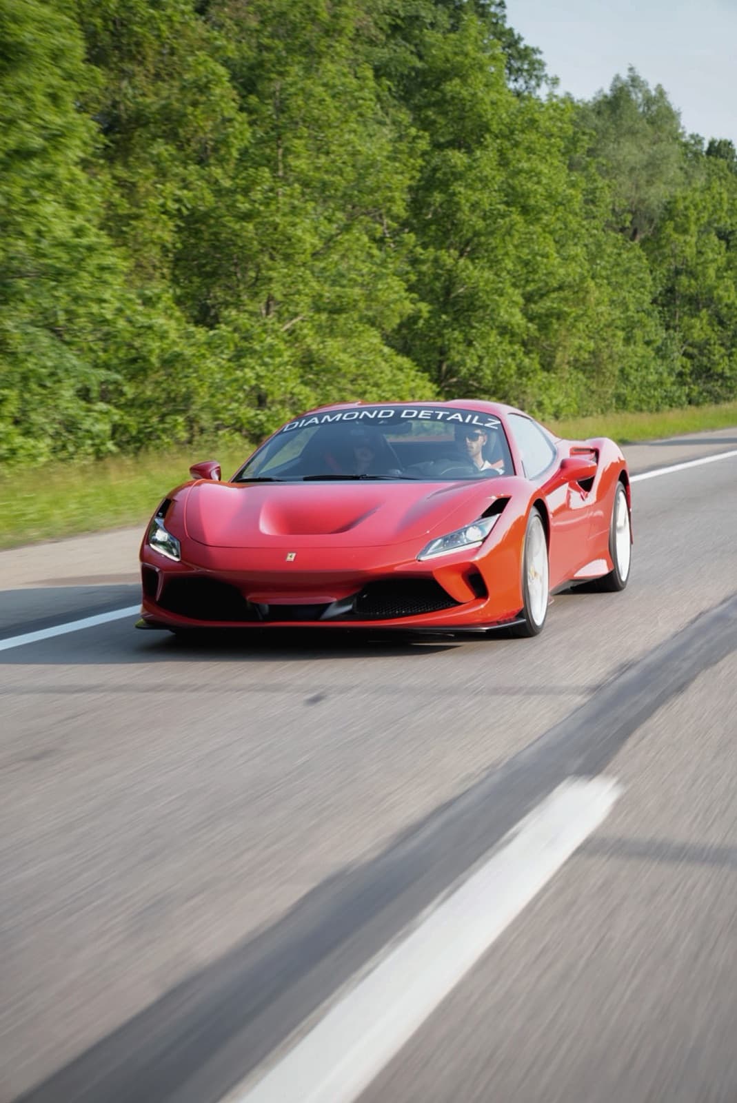 Ferrari F8 Tributo with full-front PPF by Diamond Detailz