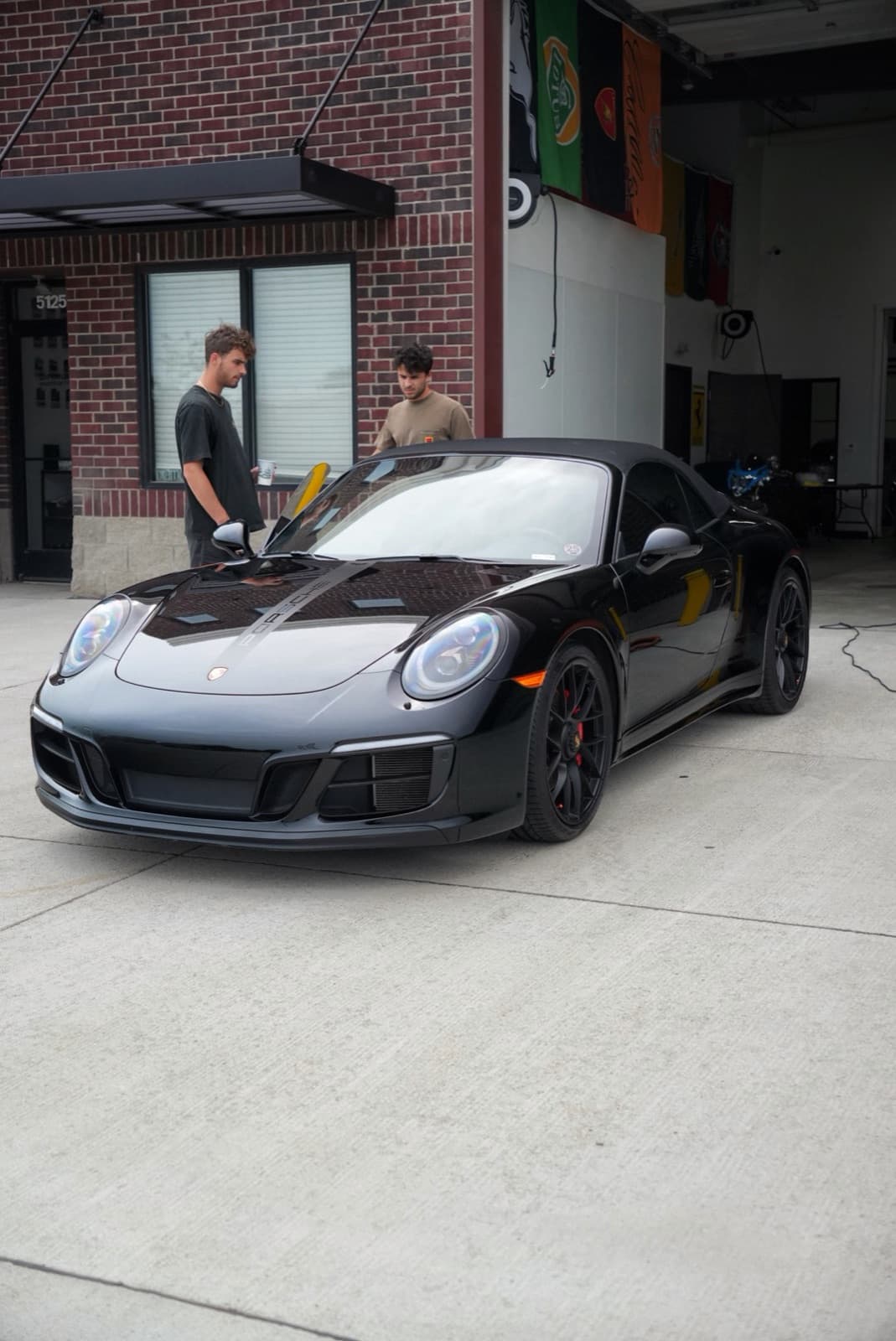 Porsche 911 GTS in the Diamond Detailz shop bay